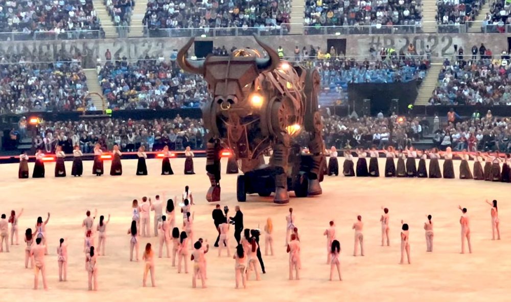 Britain Opens Commonwealth Games With Baal-Like Worship of Raging, Fiery Bull